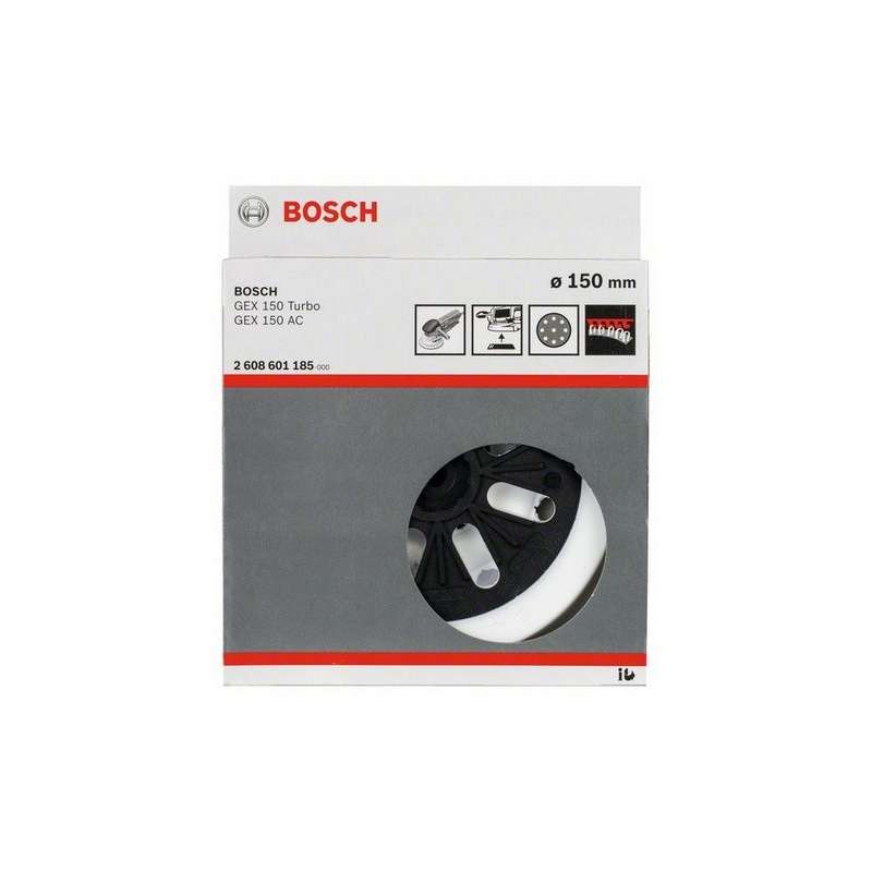 Plateau de ponçage Ø 150 mm BOSCH 2608601185 mi-dur pour ponceuses excentriques - Image 2
