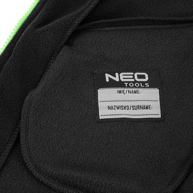 Polaire de travail noir NEOTOOLS - PREMIUM - 81-507 - renforts en Cordura - Image 4