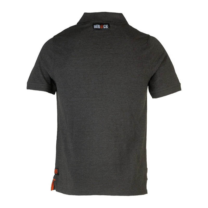 Polo de travail HEROCK Levi manches courtes gris foncé - Image 2