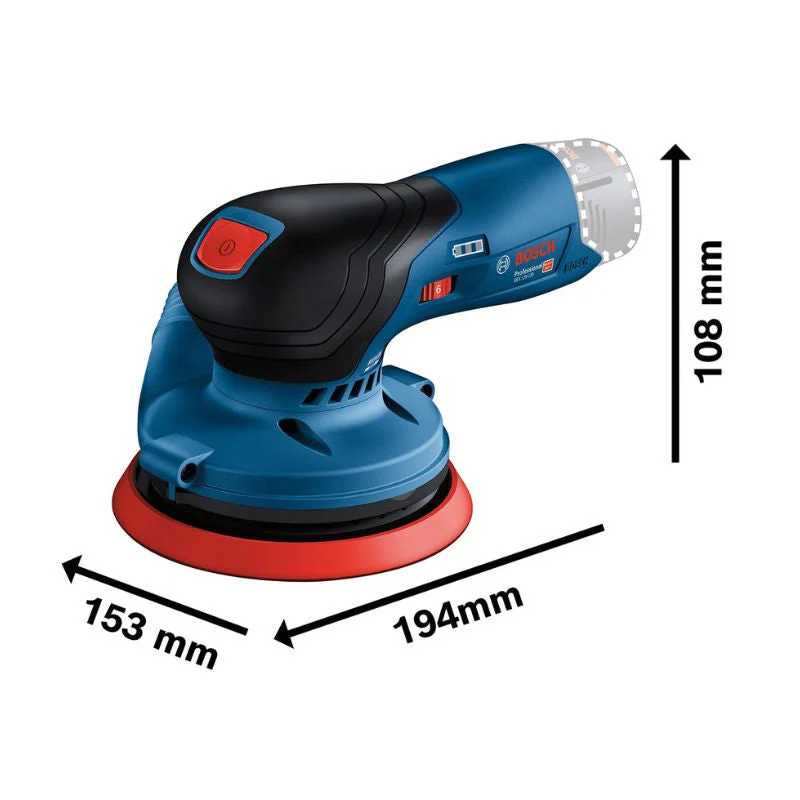 Ponceuse excentrique GEX 12V-125 BOSCH 0601372100 en coffret L-boxx (vendu sans batterie) - Image 4