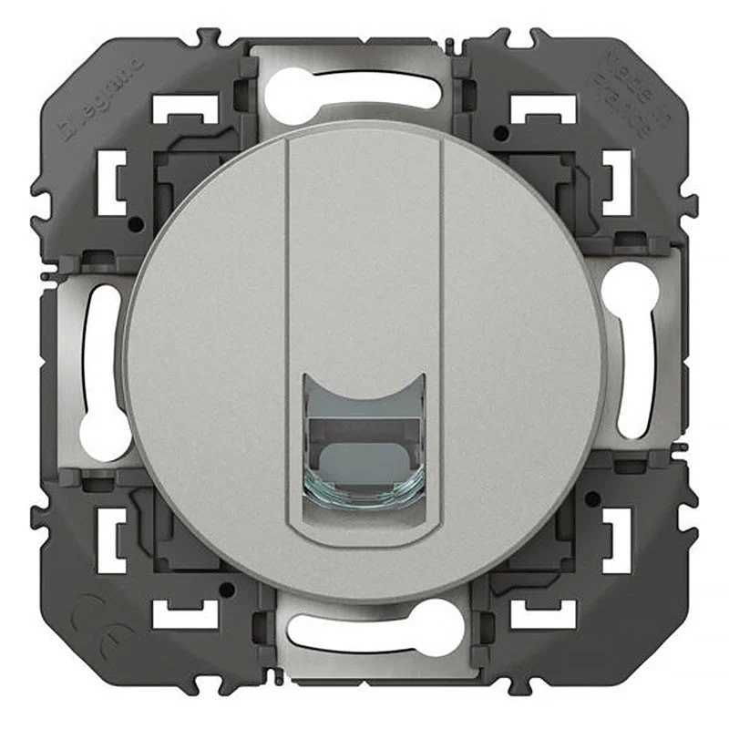 Prise blindée RJ45 LEGRAND cat6 STP dooxie finition alu - Image 2