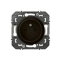 Prise de courant easyréno 2P+T faible profondeur dooxie 16A noir