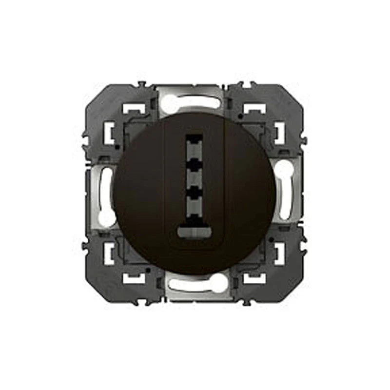 Prise téléphone en T LEGRAND Dooxie noir