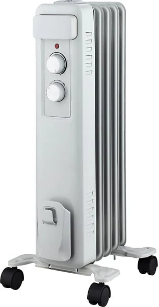 Radiateur bain d'huile - Blanc et gris - 1500W