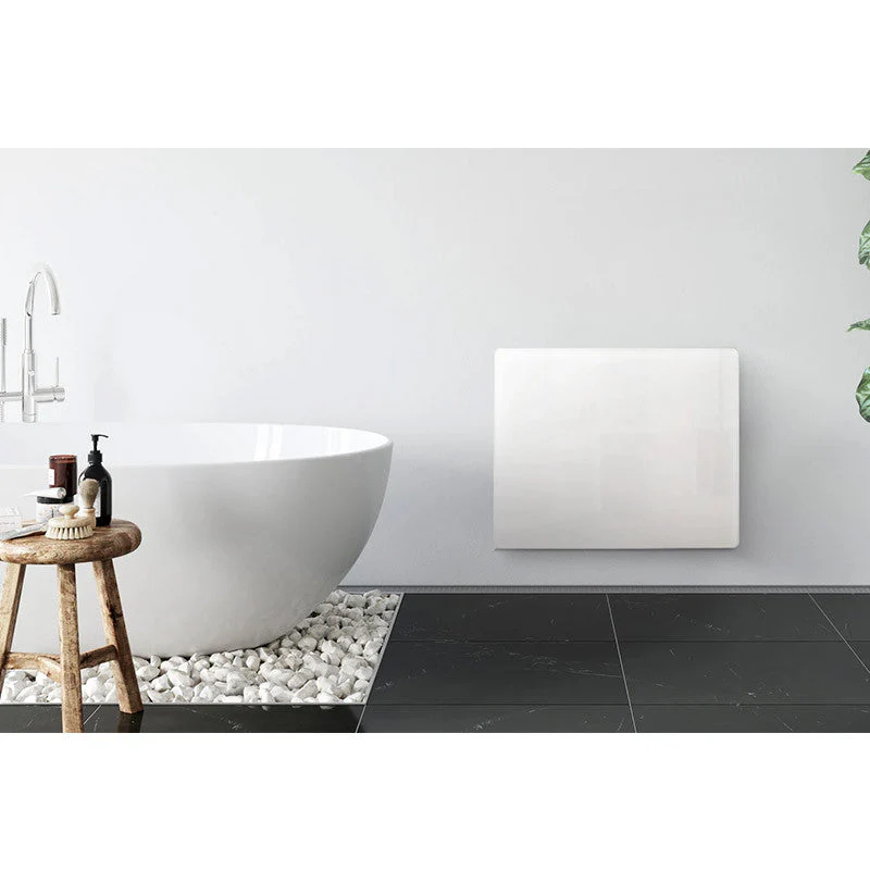 Radiateur électrique à inertie Deva 1000W WATTZ WZ1665 façade verre - Image 4