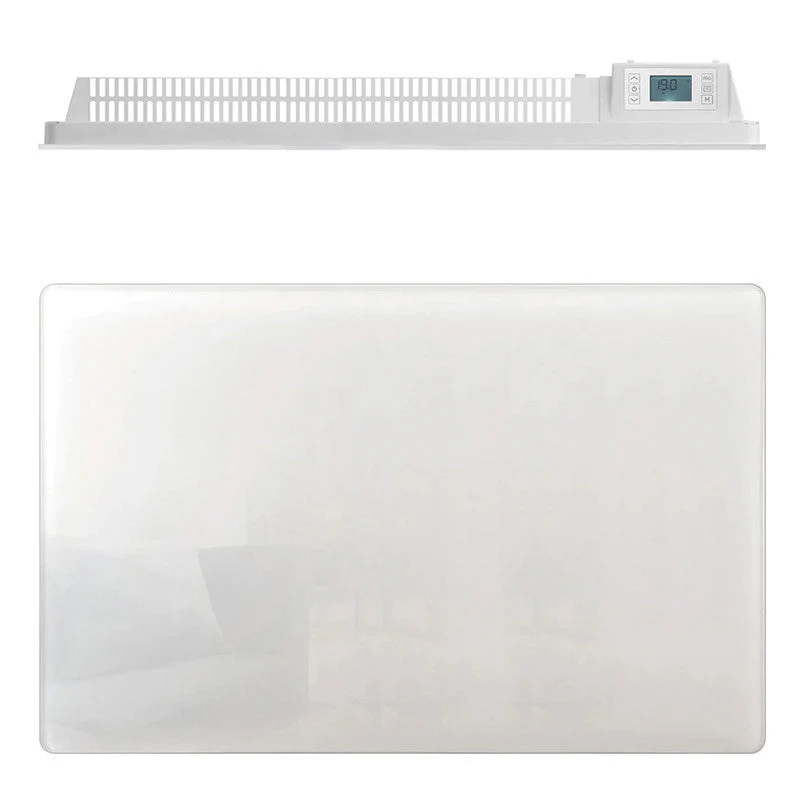 Radiateur électrique à inertie Deva 1500W WATTZ WZ1672 façade verre