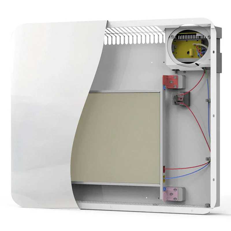 Radiateur électrique à inertie Deva 1500W WATTZ WZ1672 façade verre - Image 4