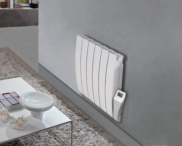 Radiateur électrique à inertie fluide Galbe Verno - Blanc - 900W - Image 2