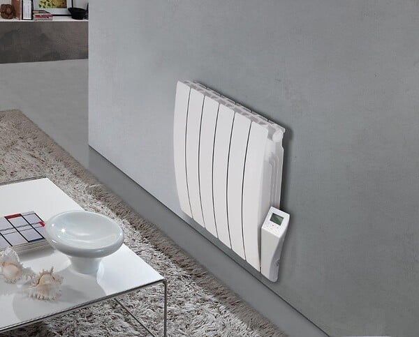 Radiateur électrique à inertie fluide Galbe Verno - Blanc - 900W - Image 3