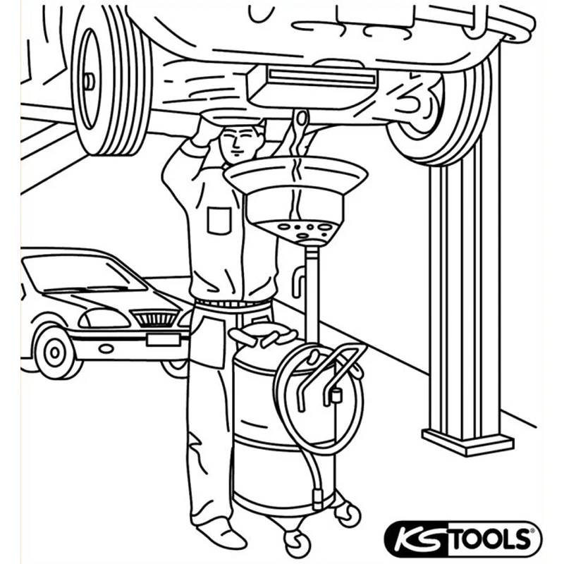 Récupérateur d'huile par gravité 65 L  - KS TOOLS - 160.0001 - Image 2