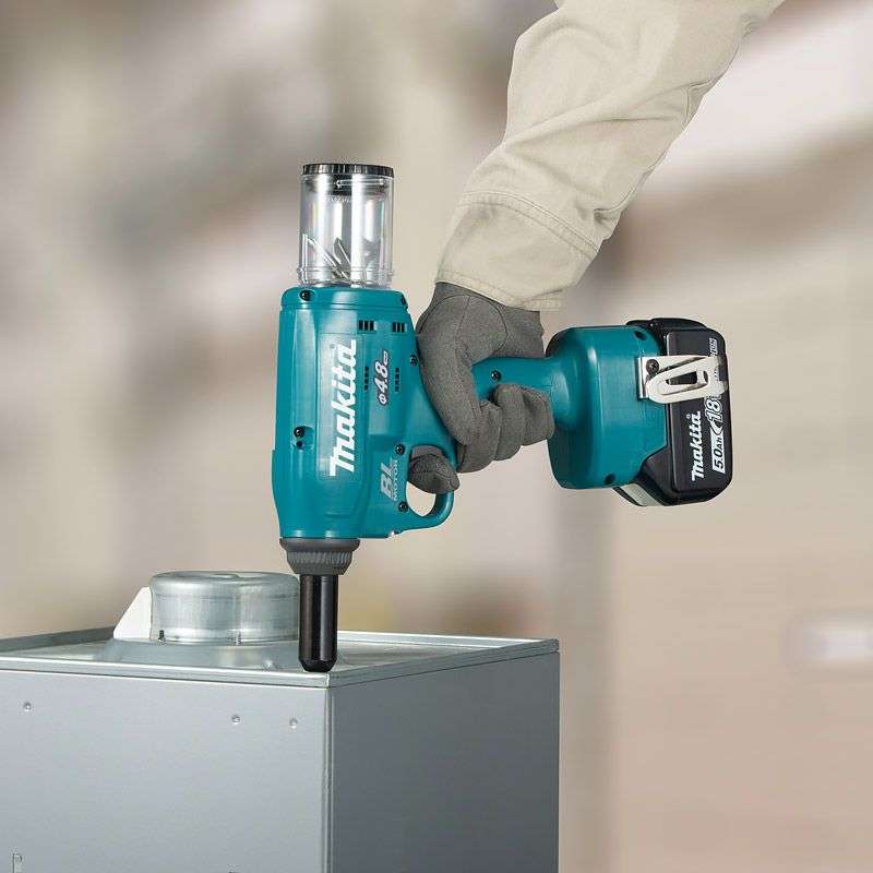 Riveteuse rivet Ø4,8mm  18V LXT ® MAKITA DRV150ZJ en MAKPAC - Image 4