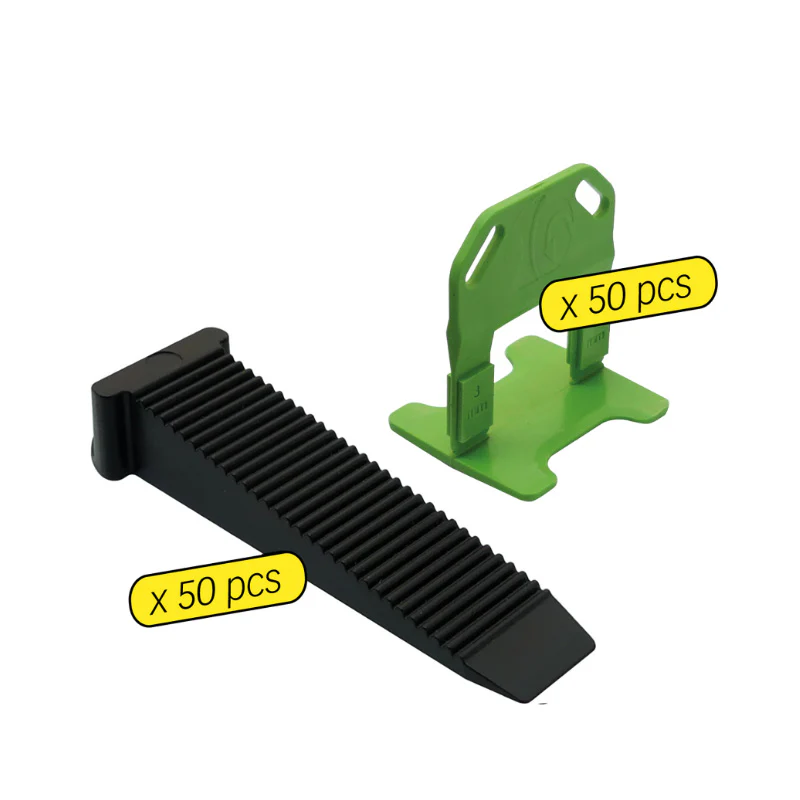 Sachet 50 croisillons 3 mm autonivelants + cales - MEJIX - 180099