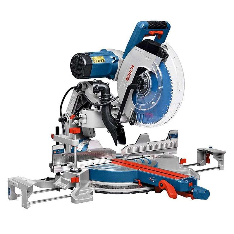 Scie à onglets Ø305mm BOSCH 0601B23600 - GCM 12 GDL Professional - 2000W + Support de travail GTA 2500 W Professional 0601B12100 - Image 2
