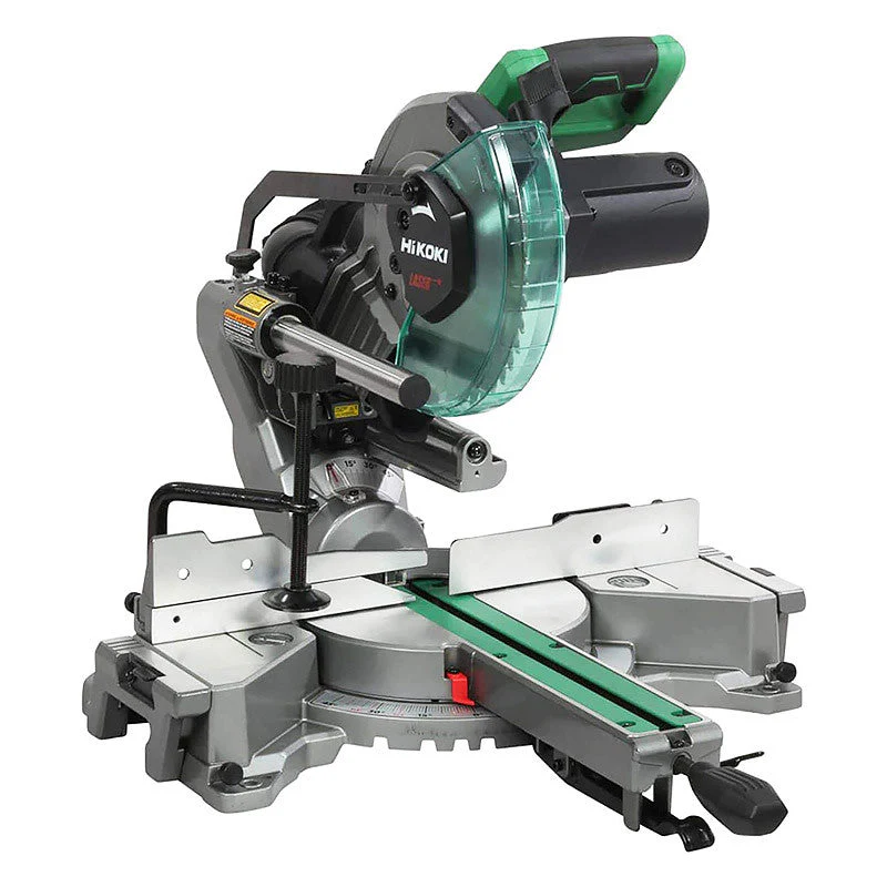 Scie à onglets radiale HIKOKI C8FSHGWAZ avec laser 1100 W 216 mm