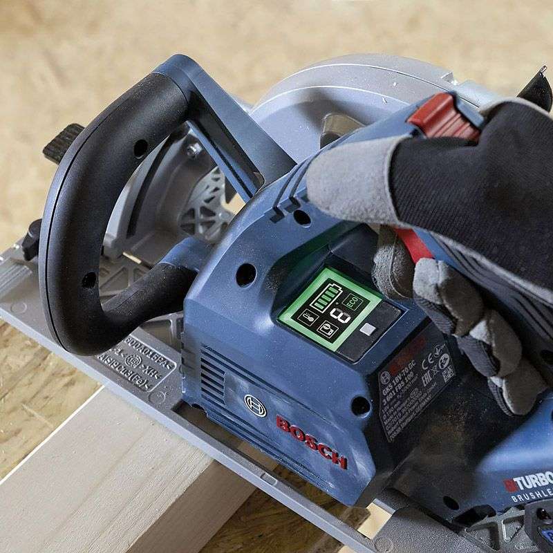 Scie circulaire sans fil BITURBO BOSCH GKS 18V-68 GC Professional (vendu sans batterie) en L-Boxx - Image 5