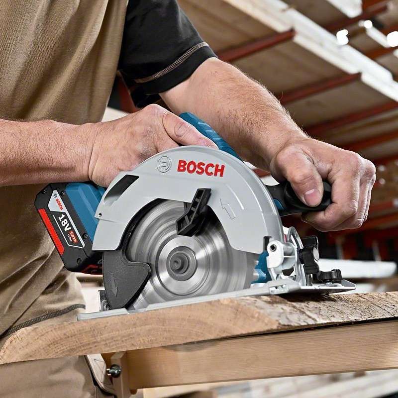 Scie circulaire sans fil Ø 165 BOSCH 06016A2200 - GKS 18V-57 Professional 18V (vendu sans batterie) - Image 5