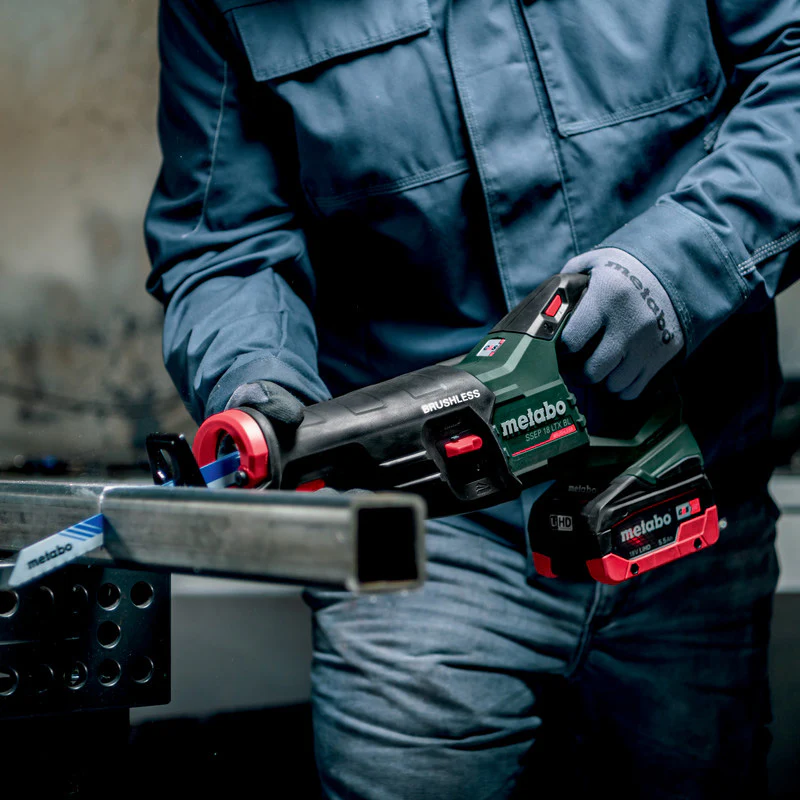 Scie sabre METABO 32mm 18V SSEP 18 LT BL - Pick+Mix (vendu sans batterie) coffret metaBOX - Image 4