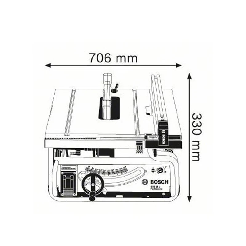 Scie sur table  ø254mm GTS 10 J (C)  BOSCH 0601B30500 1900W - Image 3
