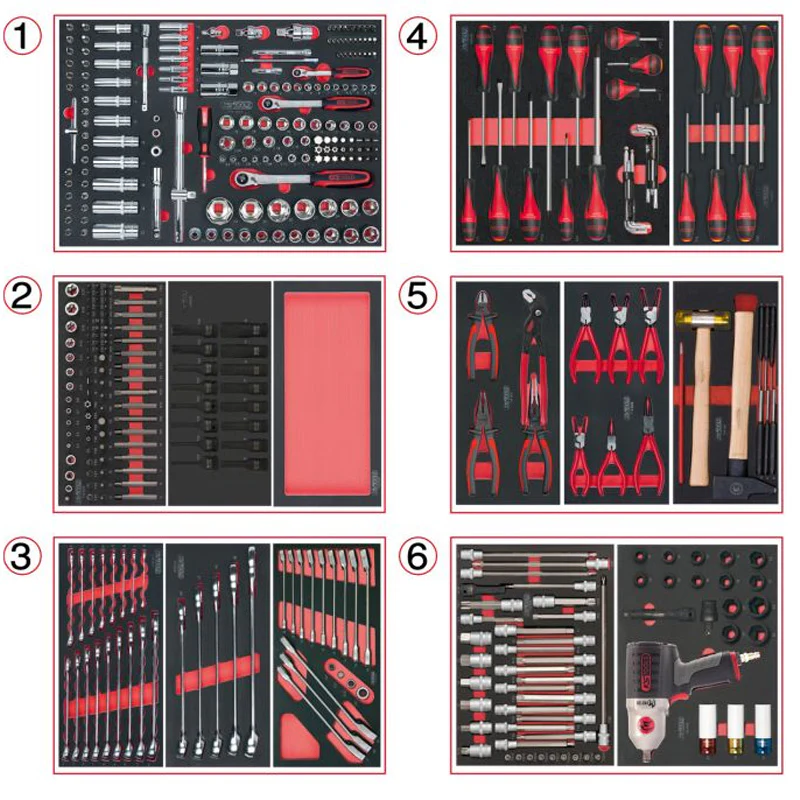 Servante ULTIMATE XL 7 tiroirs équipée de 428 outils  - KS TOOLS - 825.7427 - Image 2