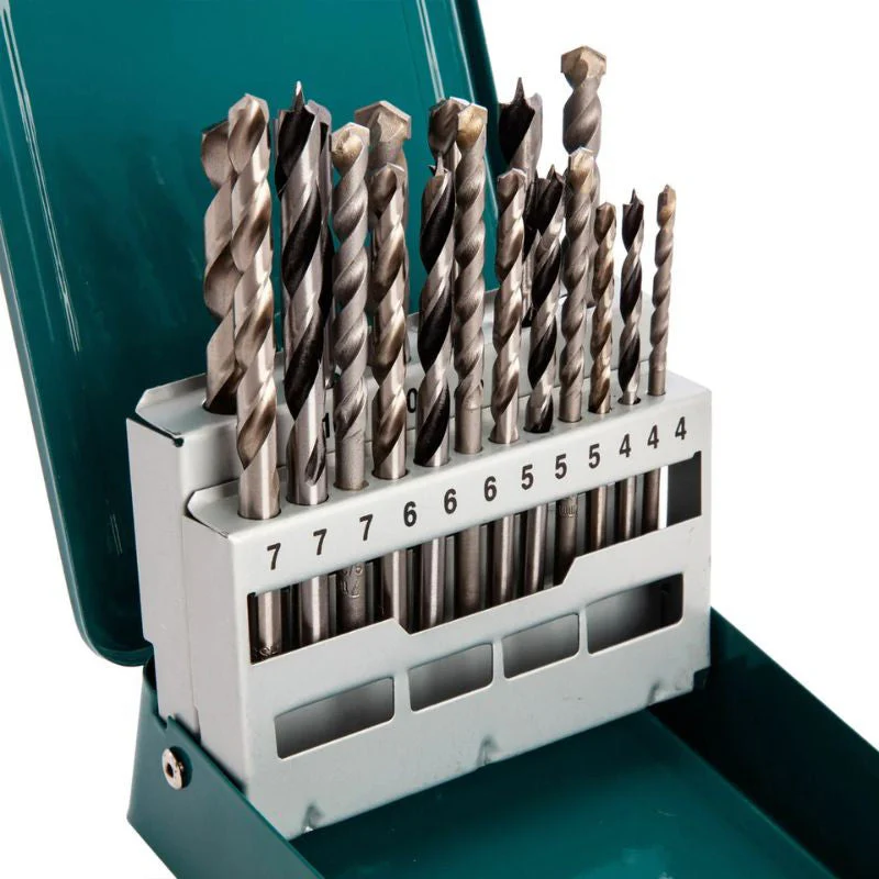 Set de 18 forets mixtes MAKITA D-47173 - bois, métal, maçonnerie - Image 2