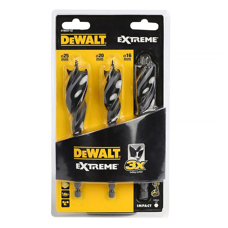 Set de 3 mèches à bois DEWALT DT90237-QZ - Image 2