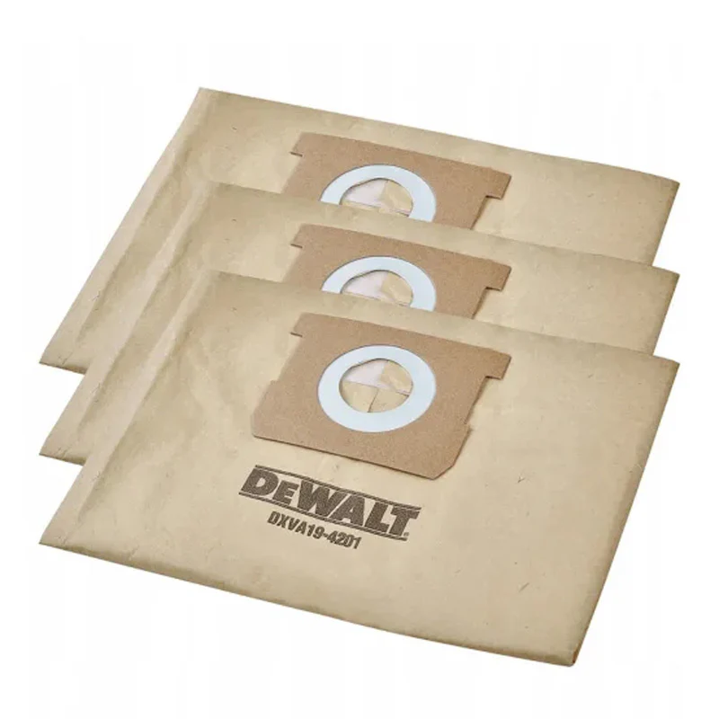 SET DE 3 SAC FIBRE DeWALT FOR 20-30L NON TISSE, HAUTE EFFICACITE, POUR 101262-63