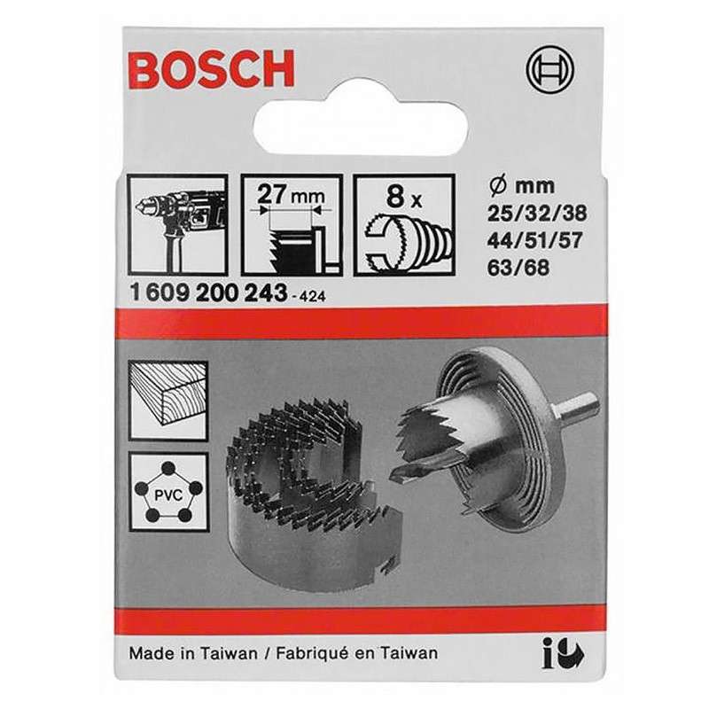 Set de 8 scies-cloches ø 25 à 68 mm BOSCH 1609200243 - Image 2