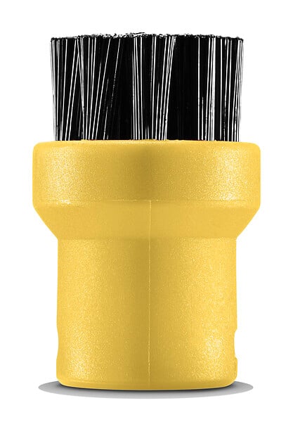 Set de brosse ronde - Noir et jaune - 4 pièces - Image 3