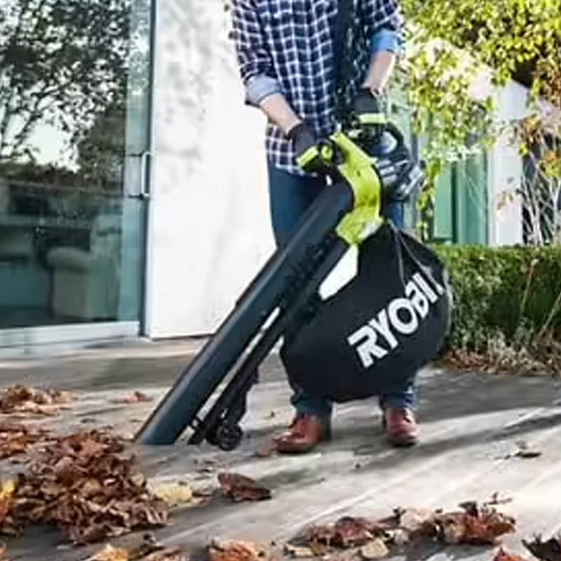 Souffleur aspiro-broyeur 18V RYOBI OBV18 Brushless sac collecteur 35L (vendu sans batterie) - Image 4