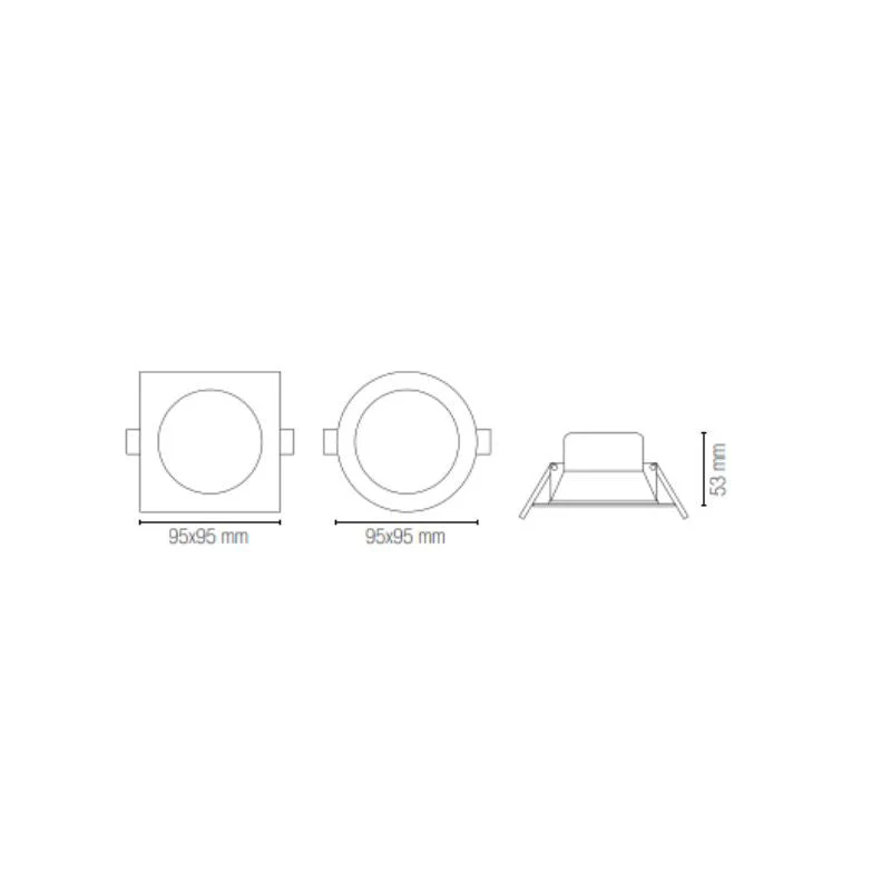 Spot LED encastré FAN EUROPE INTEC INC-SNIPER-QR90 - Orientable 38° - CCT - 660lm - 7W - Image 2