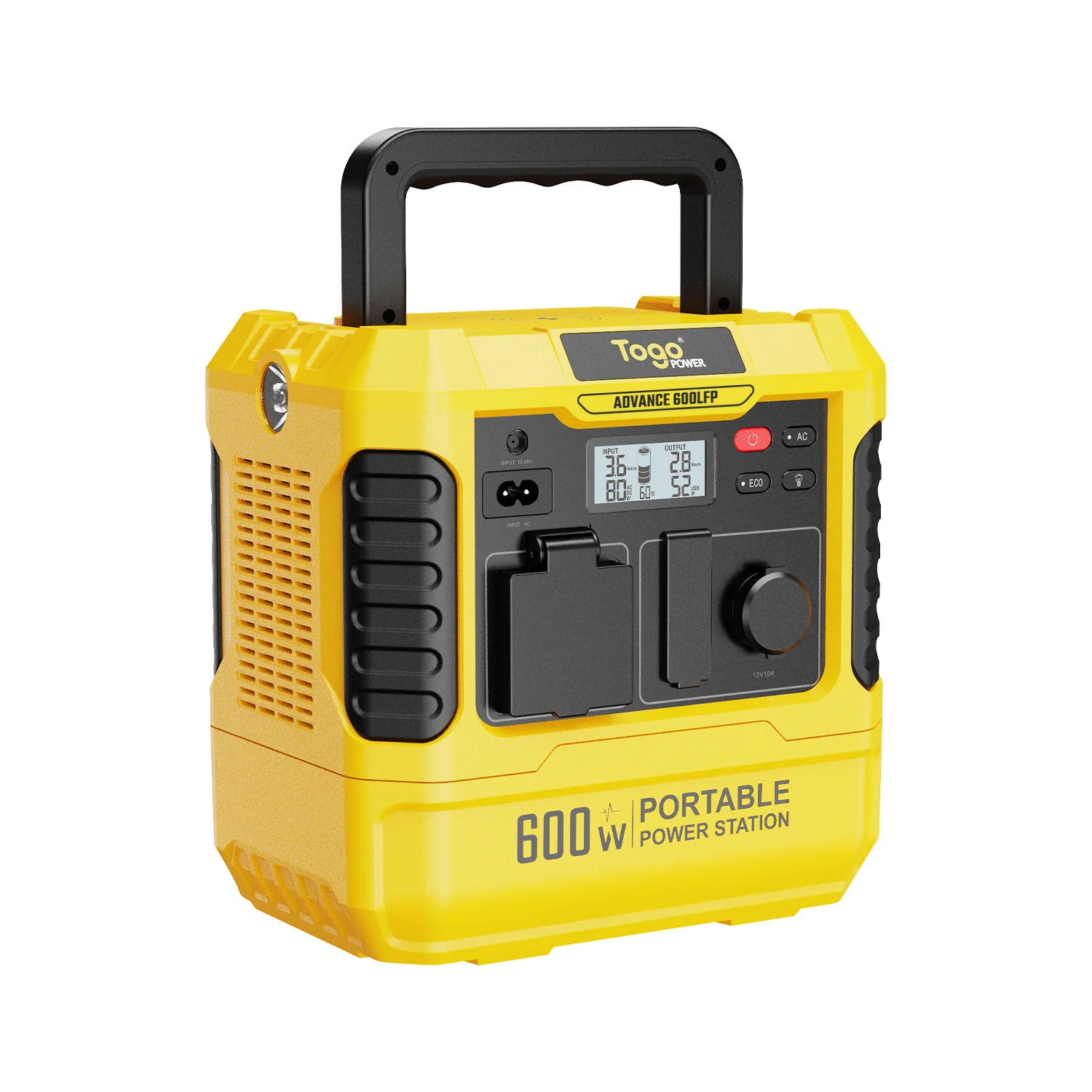 Station d'energie - TOGO POWER - Technologie batterie LiFEPO4 - ADVANCE600LFP - Sortie max AC 1200W - Image 2