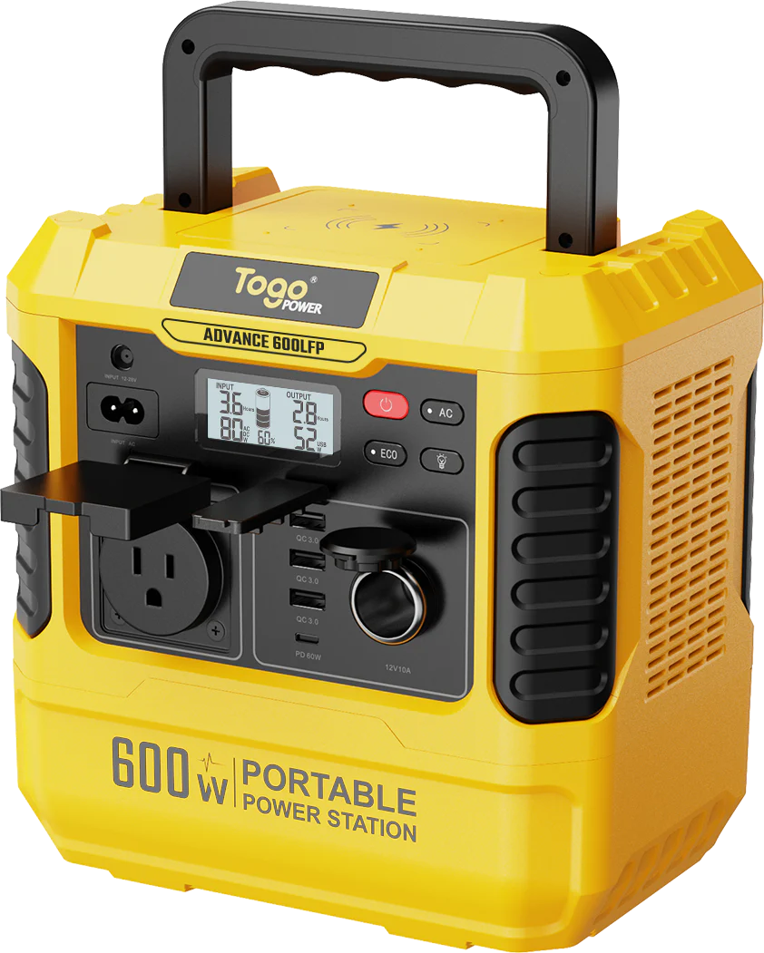 Station d'energie - TOGO POWER - Technologie batterie LiFEPO4 - ADVANCE600LFP - Sortie max AC 1200W - Image 5