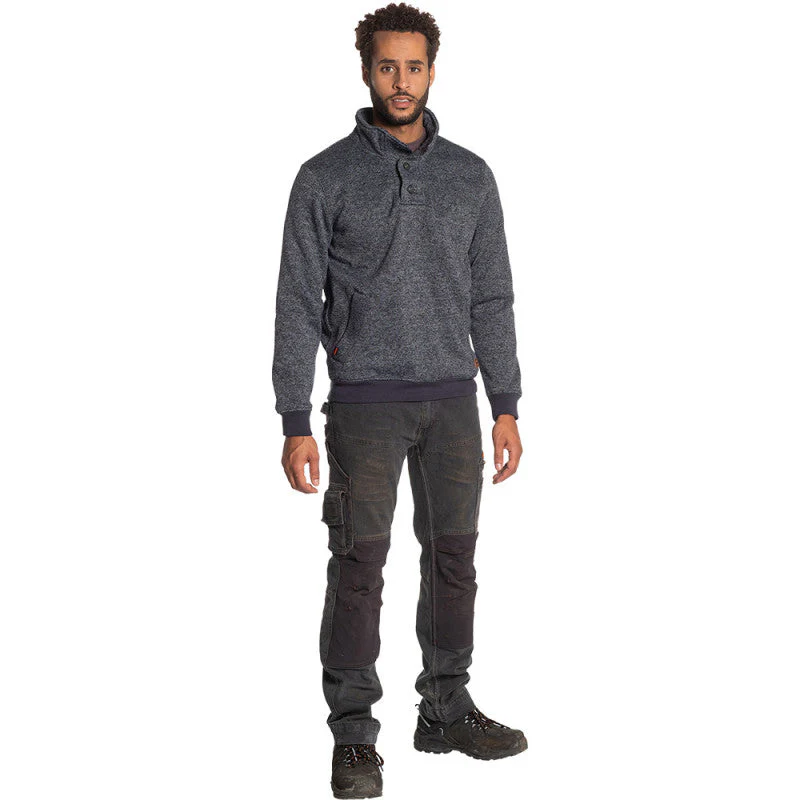 Sweat polaire HEROCK Verus gris chiné - Image 3