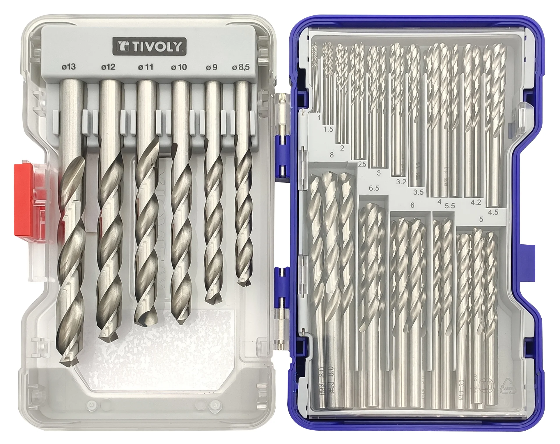 Tivoly   19 forets métaux HSS taillés meulés pointe en croix Ø 1 à 10mm par 0,5 mm - Image 3