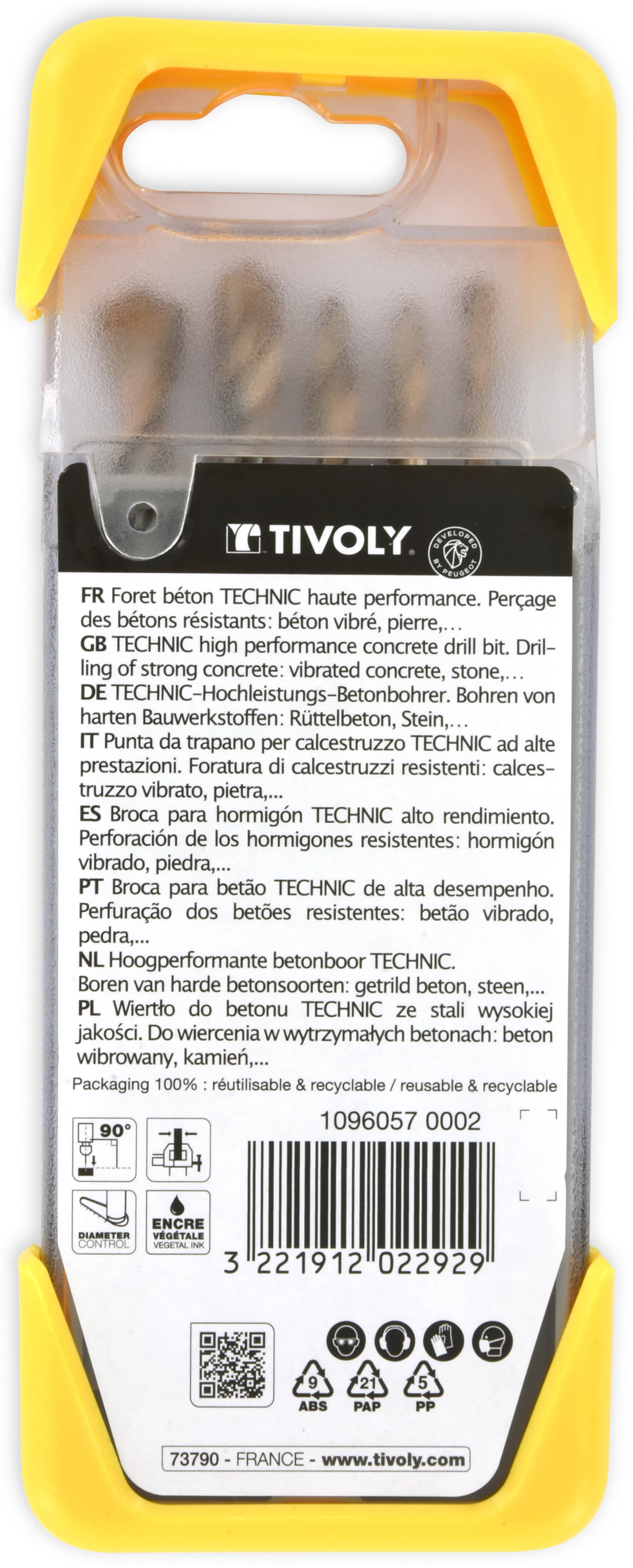 Tivoly   5 forets béton gradués SLR Ø 4 à 10mm - Image 4