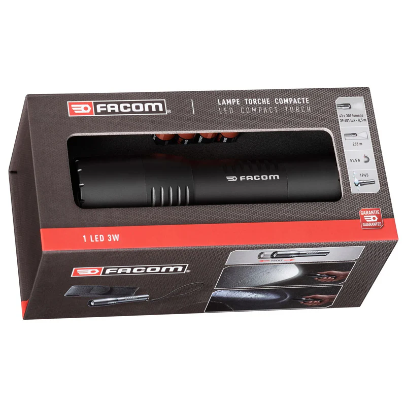 Lampe Torche Compacte - FACOM - 1 Led 3W - 5 Modes d'Éclairages  - 79.CBTPB - Image 2