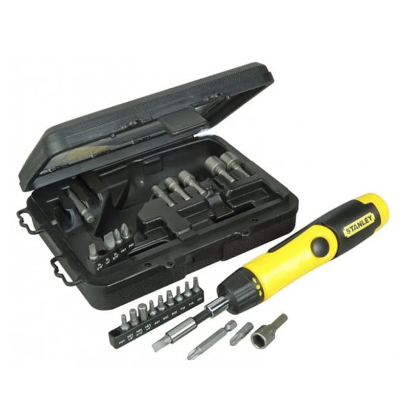 Tournevis porte-embouts à cliquet poignée revolver - coffret 25 pièces - STANLEY - 0-63-022 - Image 2