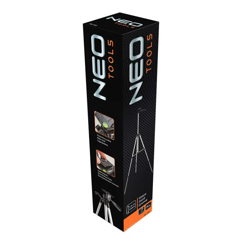 Trépied 150cm 1/4" pour niveaux laser - NEO TOOLS - 75-110 - Image 2