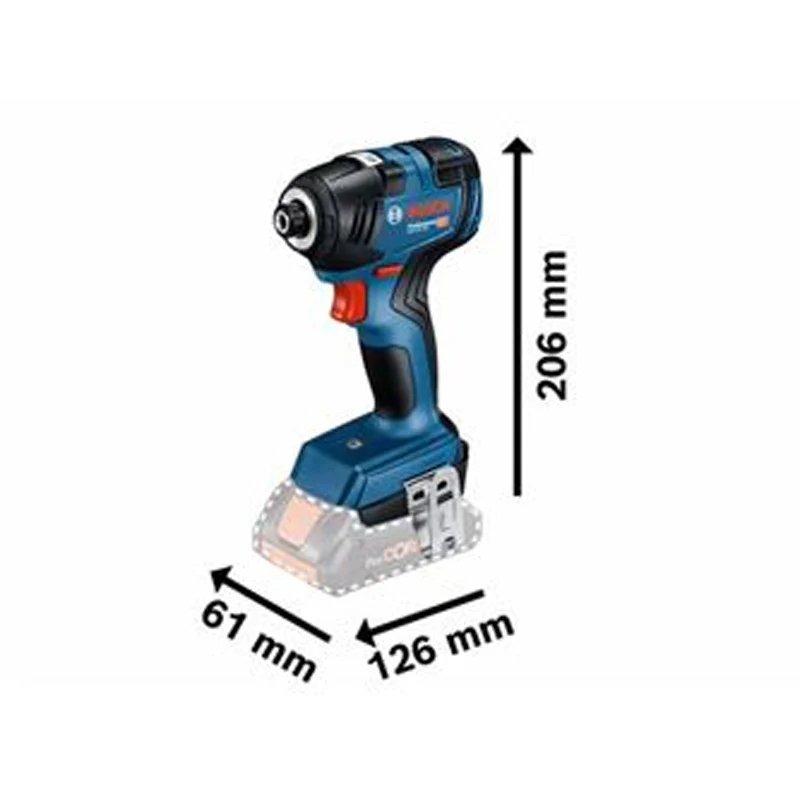 Visseuse à chocs sans-fil BOSCH GDR 18V-200 - 0 601 9J2 105 Professional (vendu sans batterie) en carton - Image 2