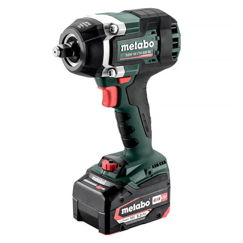 Boulonneuse à chocs sans fil METABO SSW 18 LTX 800 BL 2 x 5,2 Ah en coffret - Image 2