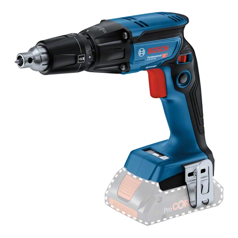 Visseuse plaquiste sans fil GTB 18V-45 BOSCH PROFESSIONAL 06019K7002 avec 2 batteries 4 Ah ProCORE 18V, chargeur GAL 18V-40, L-BOXX - Image 2